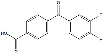 4-(3,4-DIFLUOROBENZOYL)BENZOIC ACID Struktur