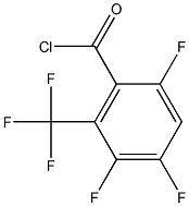 2,4,5-TRIFLUORO-6-(TRIFLUOROMETHYL)BENZOYL CHLORIDE Struktur