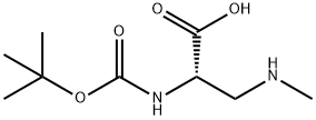 BOC-(S)-2-AMINO-3-(METHYLAMINO)PROPANOIC ACID Struktur