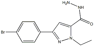 3-(4-BROMOPHENYL)-1-ETHYL-1H-PYRAZOLE-5-CARBOHYDRAZIDE Struktur