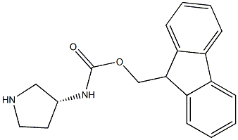 (R)-3-(FMOC-AMINO)PYRROLIDINE Struktur