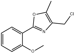 4-CHLOROMETHYL-2-(2-METHOXY-PHENYL)-5-METHYL-OXAZOLE Struktur