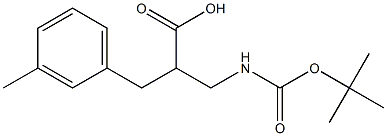 2-(TERT-BUTOXYCARBONYLAMINO-METHYL)-3-M-TOLYL-PROPIONIC ACID Struktur