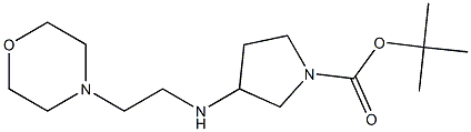 1-BOC-3-(2-MORPHOLIN-4-YL-ETHYLAMINO)-PYRROLIDINE Struktur