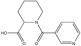 1-(PYRIDIN-3-YLCARBONYL)PIPERIDINE-2-CARBOXYLIC ACID Struktur