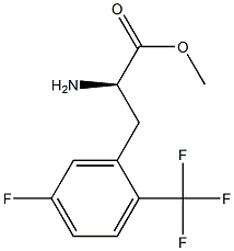 METHYL (2R)-2-AMINO-3-[5-FLUORO-2-(TRIFLUOROMETHYL)PHENYL]PROPANOATE Struktur