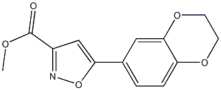 METHYL 5-(2,3-DIHYDROBENZO[B][1,4]DIOXIN-7-YL)ISOXAZOLE-3-CARBOXYLATE Struktur