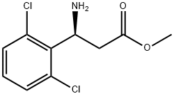 METHYL (3S)-3-AMINO-3-(2,6-DICHLOROPHENYL)PROPANOATE Struktur