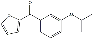 2-(3-ISOPROPOXYBENZOYL)FURAN Struktur