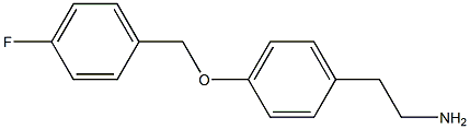 2-[4-(4-FLUORO-BENZYLOXY)-PHENYL]-ETHYLAMINE Struktur