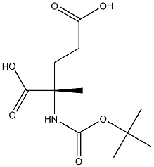 BOC-ALPHA-METHYL-L-GLU Struktur