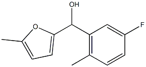 3-FLUORO-6-METHYLPHENYL-(5-METHYL-2-FURYL)METHANOL Struktur