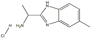 1-(5-METHYL-1H-BENZOIMIDAZOL-2-YL)-ETHYLAMINE HYDROCHLORIDE Struktur