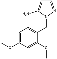 1-(2,4-DIMETHOXYBENZYL)-1H-PYRAZOL-5-AMINE Struktur