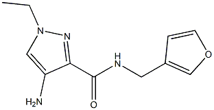 4-AMINO-1-ETHYL-N-(3-FURYLMETHYL)-1H-PYRAZOLE-3-CARBOXAMIDE Struktur