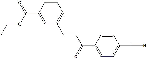 3-(3-CARBOETHOXYPHENYL)-4'-CYANOPROPIOPHENONE Struktur