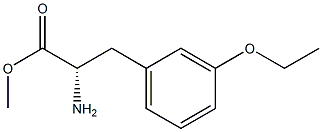 METHYL (2S)-2-AMINO-3-(3-ETHOXYPHENYL)PROPANOATE Struktur