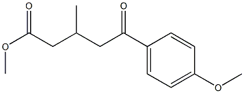 METHYL 5-(4-METHOXYPHENYL)-3-METHYL-5-OXOVALERATE Struktur