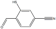 4-CYANO-2-MERCAPTOBENZALDEHYDE Struktur