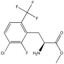 METHYL (2S)-2-AMINO-3-[3-CHLORO-2-FLUORO-6-(TRIFLUOROMETHYL)PHENYL]PROPANOATE Struktur