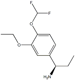 (1R)-1-[4-(DIFLUOROMETHOXY)-3-ETHOXYPHENYL]PROPYLAMINE Struktur