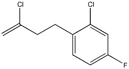 2-CHLORO-4-(2-CHLORO-4-FLUOROPHENYL)-1-BUTENE Struktur