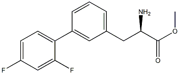 METHYL (2R)-2-AMINO-3-[3-(2,4-DIFLUOROPHENYL)PHENYL]PROPANOATE Struktur