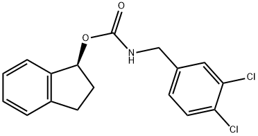 (1S)-2,3-DIHYDRO-1H-INDEN-1-YL ESTER [(3,4-DICHLOROPHENYL)METHYL]-CARBAMIC ACID Struktur