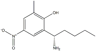 2-((1S)-1-AMINOPENTYL)-6-METHYL-4-NITROPHENOL Struktur