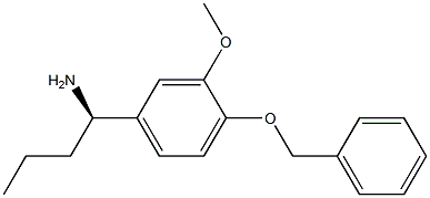 (1R)-1-[3-METHOXY-4-(PHENYLMETHOXY)PHENYL]BUTYLAMINE Struktur