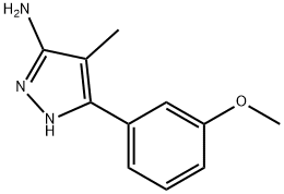 5-(3-METHOXY-PHENYL)-4-METHYL-2H-PYRAZOL-3-YLAMINE Struktur