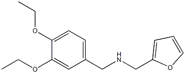 N-(3,4-DIETHOXYBENZYL)-N-(2-FURYLMETHYL)AMINE Struktur