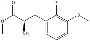 METHYL (2R)-2-AMINO-3-(2-FLUORO-3-METHOXYPHENYL)PROPANOATE Struktur