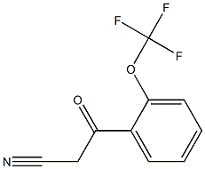 2-(TRIFLUOROMETHOXY)BENZOYLACETONITRILE Struktur