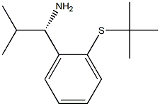 (1S)-1-[2-(TERT-BUTYLTHIO)PHENYL]-2-METHYLPROPYLAMINE Struktur