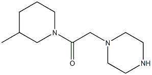 1-[2-(3-METHYLPIPERIDIN-1-YL)-2-OXOETHYL]PIPERAZINE Struktur