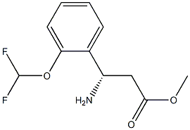 METHYL (3S)-3-AMINO-3-[2-(DIFLUOROMETHOXY)PHENYL]PROPANOATE Struktur