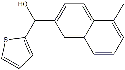 5-METHYL-2-THIENYL-(2-NAPHTHYL)METHANOL Struktur