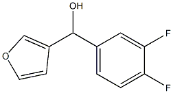 3,4-DIFLUOROPHENYL-(3-FURYL)METHANOL Struktur