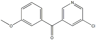 3-CHLORO-5-(3-METHOXYBENZOYL)PYRIDINE Struktur