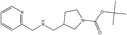 1-BOC-3-([(PYRIDIN-2-YLMETHYL)-AMINO]-METHYL)-PYRROLIDINE Struktur