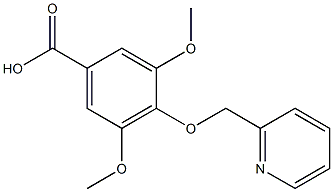 3,5-DIMETHOXY-4-(PYRIDIN-2-YLMETHOXY)BENZOIC ACID Struktur