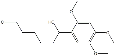 6-CHLORO-1-(2,4,5-TRIMETHOXYPHENYL)-1-HEXANOL Struktur