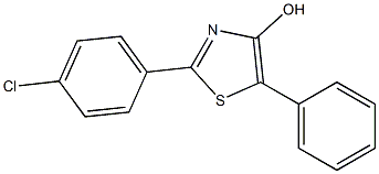 2-(4-CHLOROPHENYL)-5-PHENYL-1,3-THIAZOL-4-OL Struktur