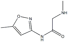 2-(METHYLAMINO)-N-(5-METHYLISOXAZOL-3-YL)ACETAMIDE Struktur