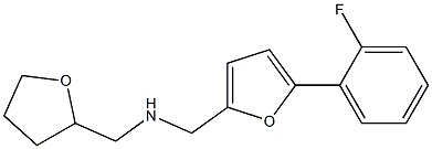 1-(5-(2-FLUOROPHENYL)-2-FURYL)-N-(TETRAHYDROFURAN-2-YLMETHYL)METHANAMINE Struktur