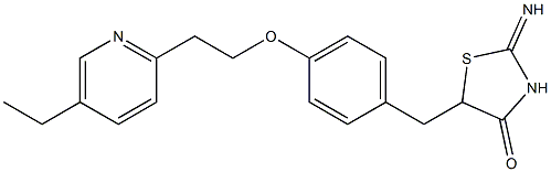 5-(4-[2-(5-ETHYL-2-PYRIDYL)ETHOXY]BENZYL)-2-IMINO-4-THIAZOLIDINONE