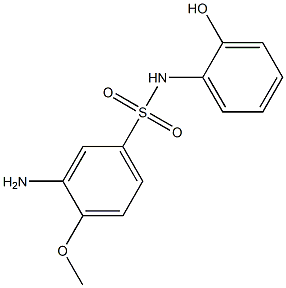 3-AMINO-N-(2-HYDROXYPHENYL)-4-METHOXYBENZENESULFONAMIDE Struktur