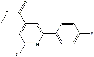 METHYL 2-CHLORO-6-(4-FLUOROPHENYL)PYRIDINE-4-CARBOXYLATE Struktur