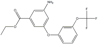 ETHYL 3-AMINO-5-[3-(TRIFLUOROMETHOXY)PHENOXY]BENZOATE Struktur